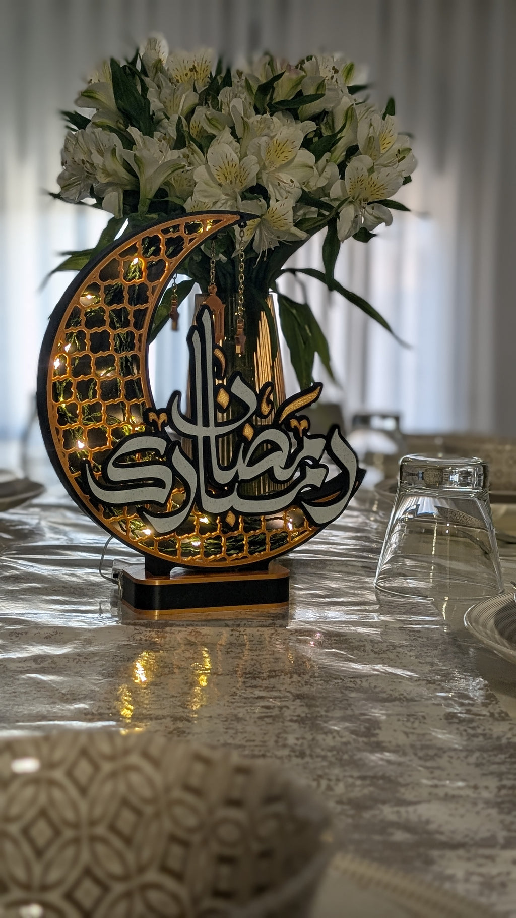 Ramadan Crescent LED Decor