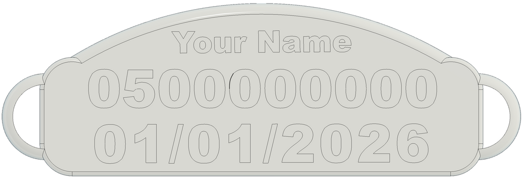 Custom Abu Dhabi Car Number Plate Keychain