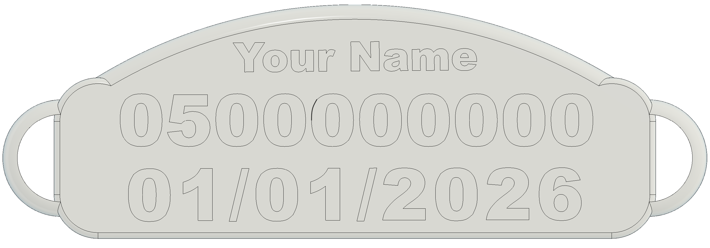 Custom Abu Dhabi Car Number Plate Keychain